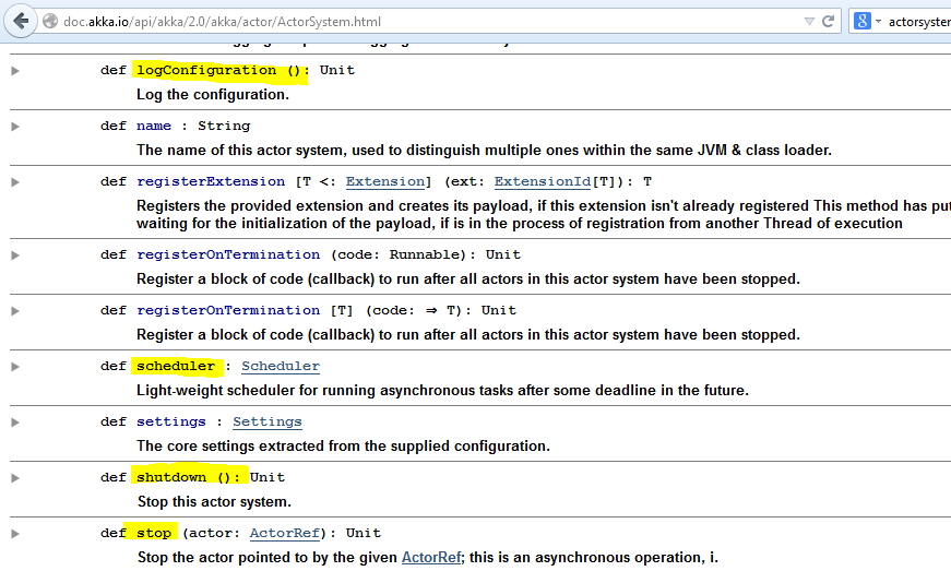 Actor API