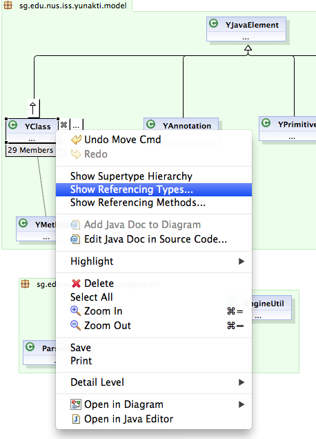 Architexa - Show Referencing Types